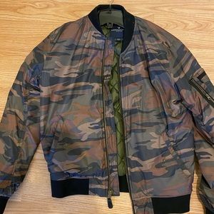 American Eagle Camo Bomber
